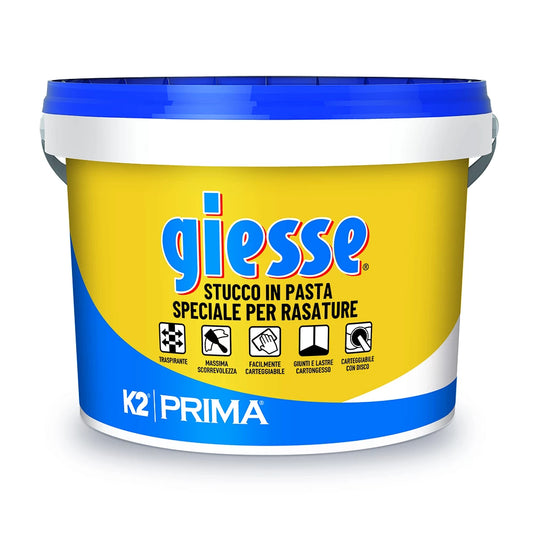 GIESSE - Stucco Pronto all'Uso per Muri e Legno | Alta Adesione e Verniciabilità