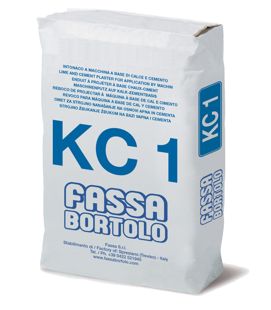 KC 1: Intonaco di Fondo a Base di Calce e Cemento per Esterni e Interni