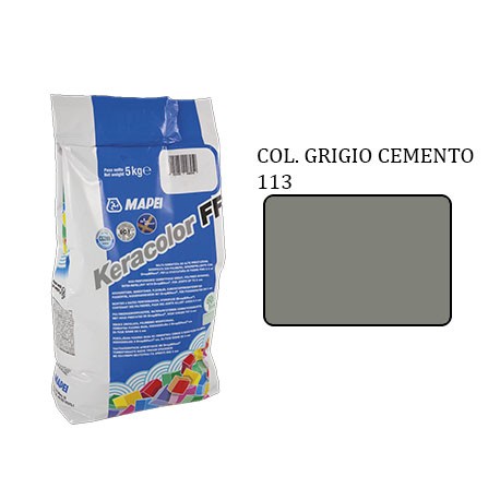 Mapei Keracolor FF 113 Grigio Cemento 5 kg – Malta per Fughe