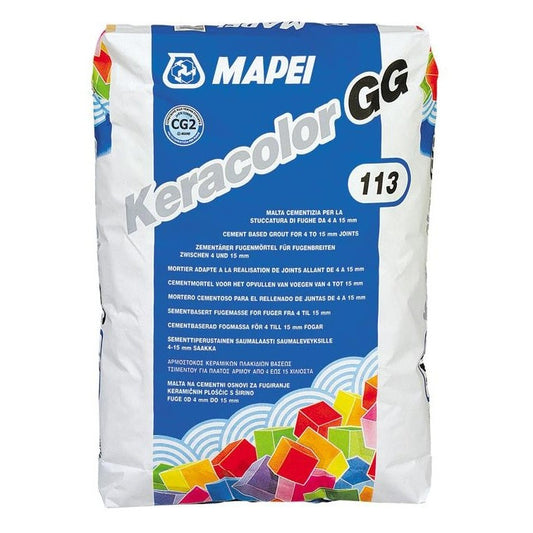 Mapei Keracolor GG 113 Grigio Cemento 25 kg – Fughe 4-15 mm