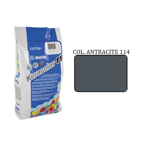 Mapei Keracolor FF 114 Antracite 5 kg – Fughe fino a 6 mm