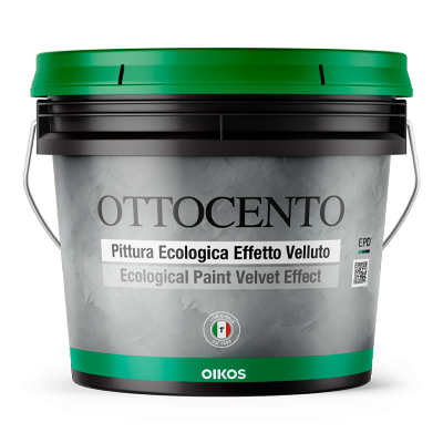Ottocento: Pittura Decorativa Ecologica Effetto Velluto per Pareti Eleganti